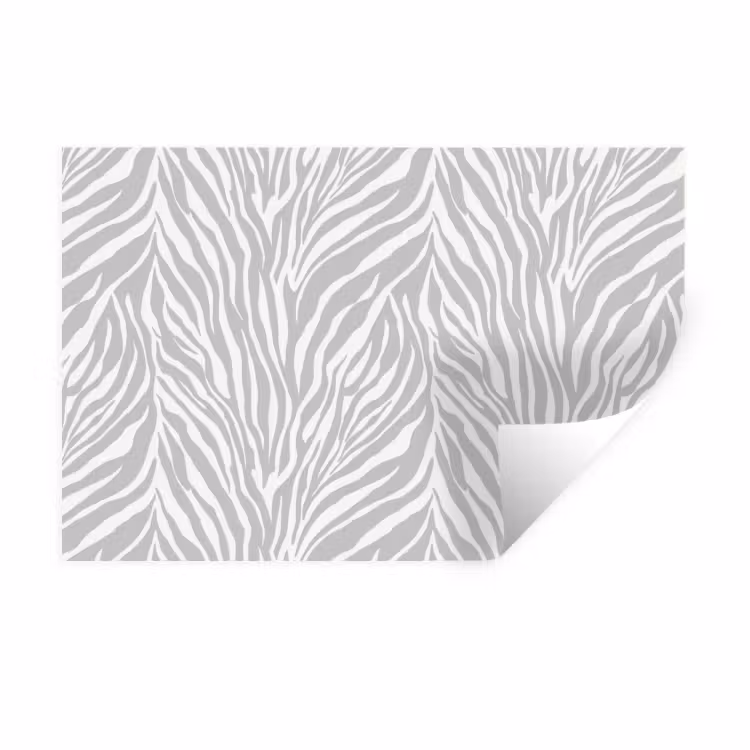Muursticker - Zebra - Motief - Grijs — 1