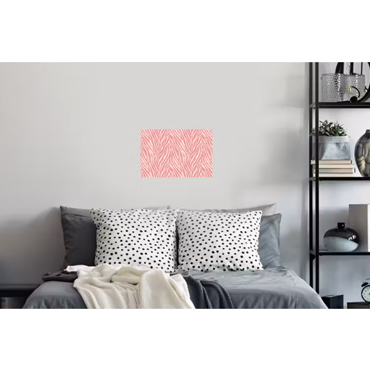 Muursticker - Zebra - Print - Roze — 5