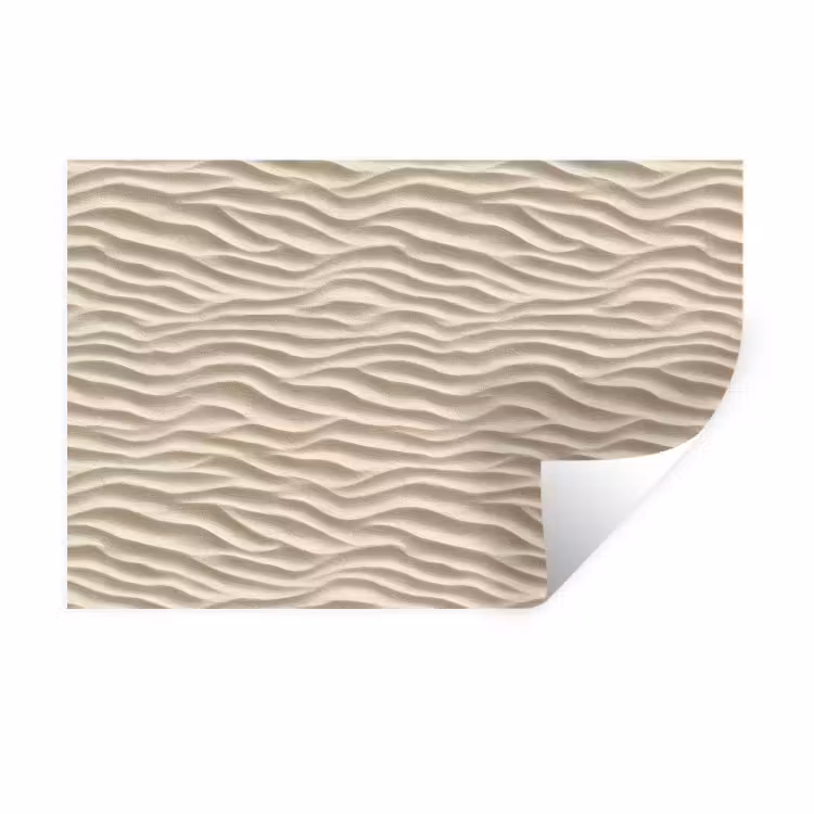 Muursticker - Zand - Golven - Beige — 1