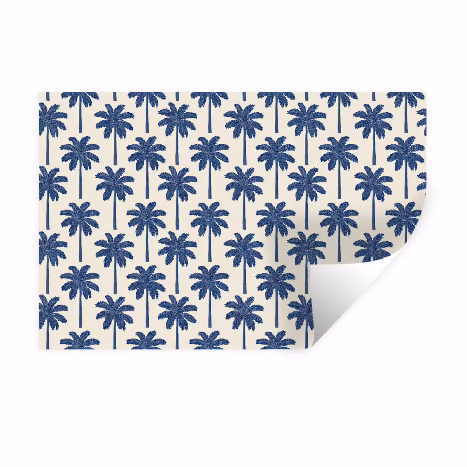 Muursticker - Symmetrisch - Palm - Blauw — 1