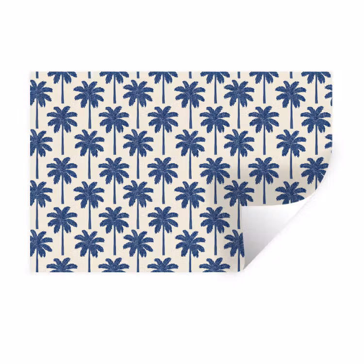 Muursticker - Symmetrisch - Palm - Blauw — 1