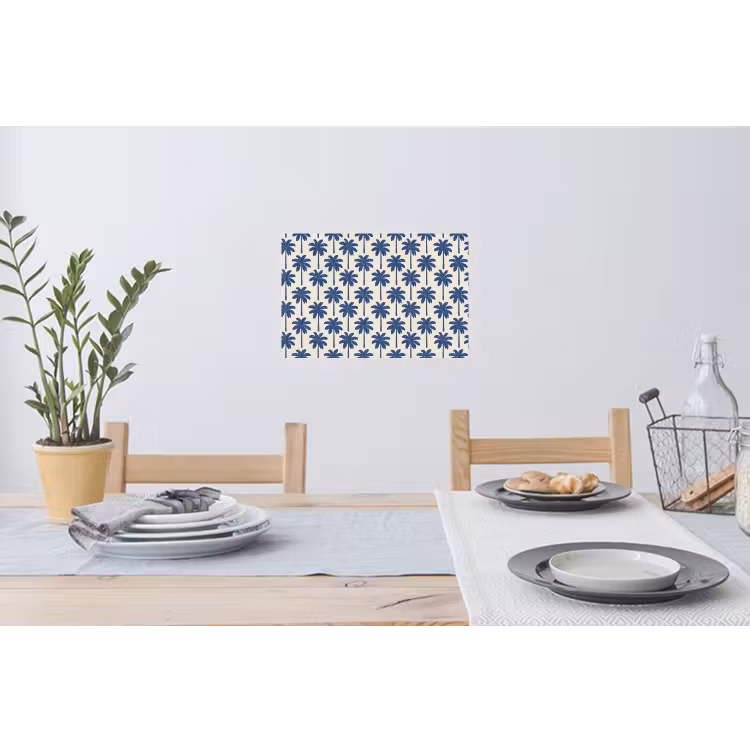 Muursticker - Symmetrisch - Palm - Blauw — 3