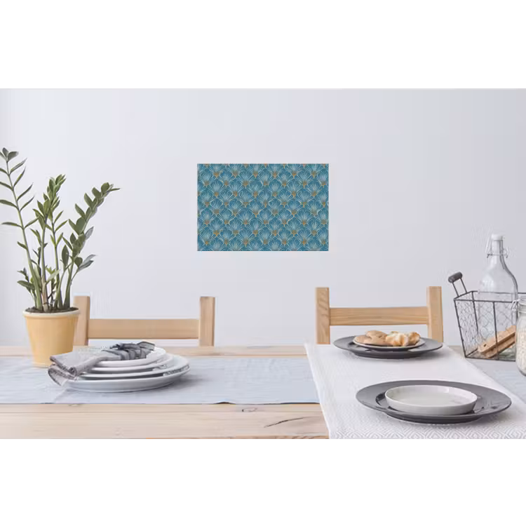 Muursticker - Symmetrisch - Patroon - Blauw — 3