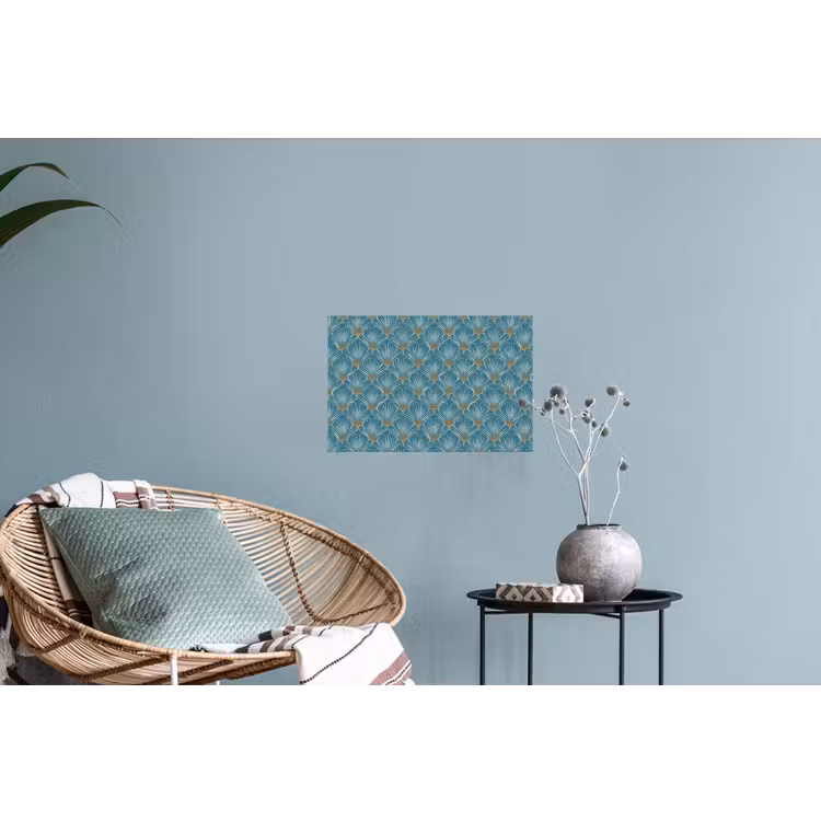 Muursticker - Symmetrisch - Patroon - Blauw — 4