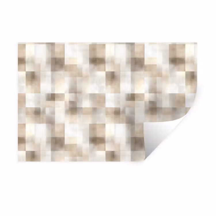 Muursticker - Textuur - Linnen - Beige — 1