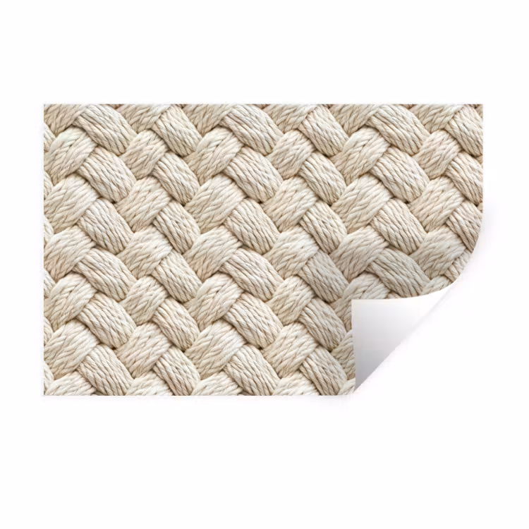 Muursticker - Touw - Gebreid - Beige — 1