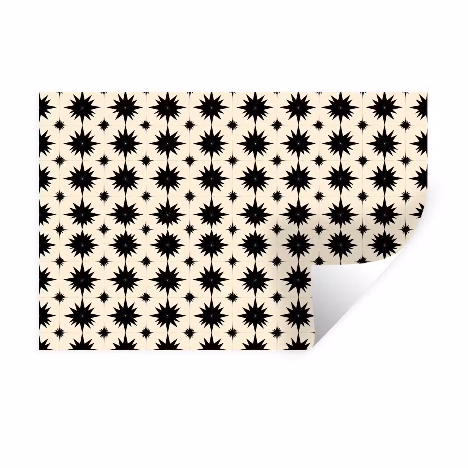 Muursticker - Stervormen - Geometrisch - Zwart — 1