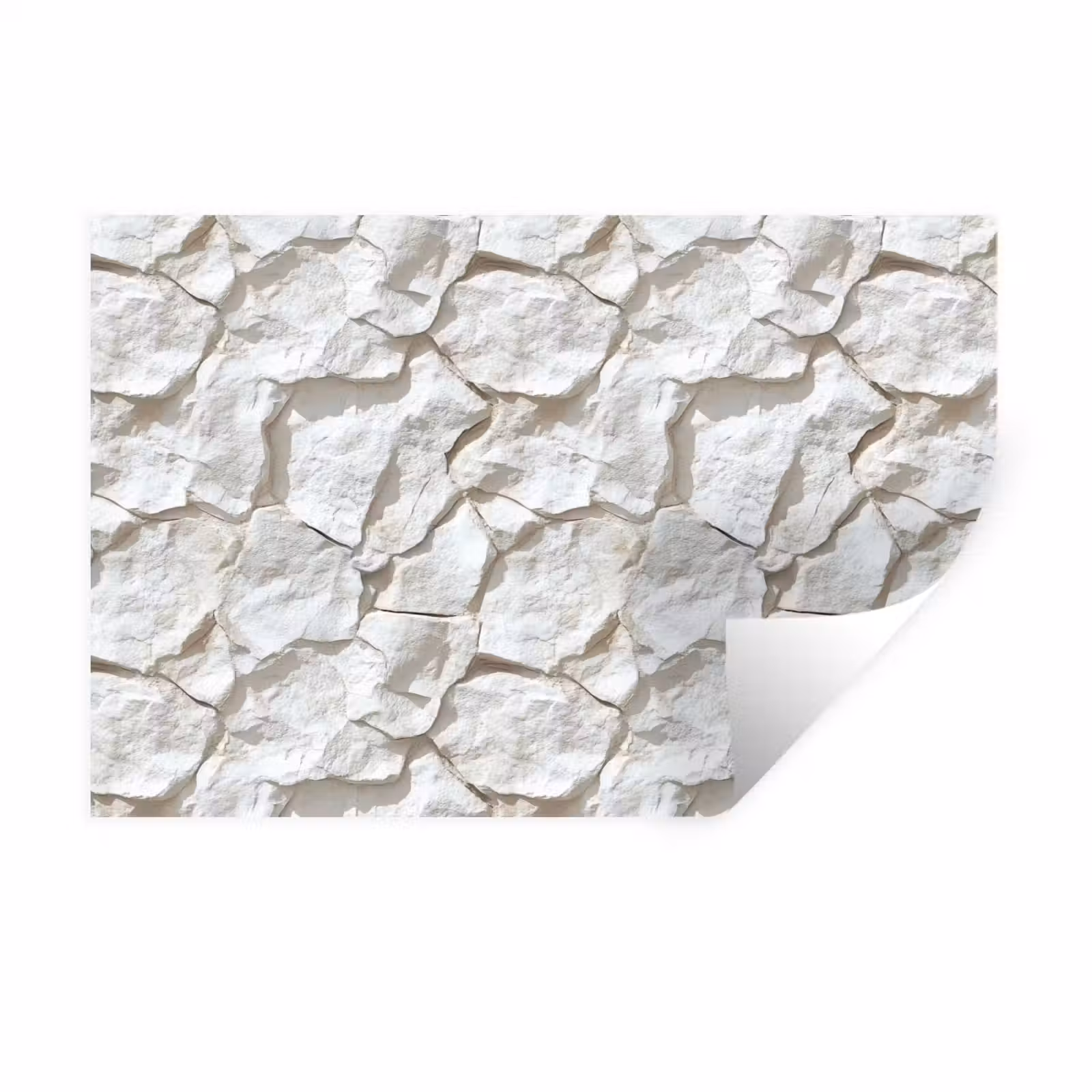 Muursticker - Structuur - Rots - Wit — 1