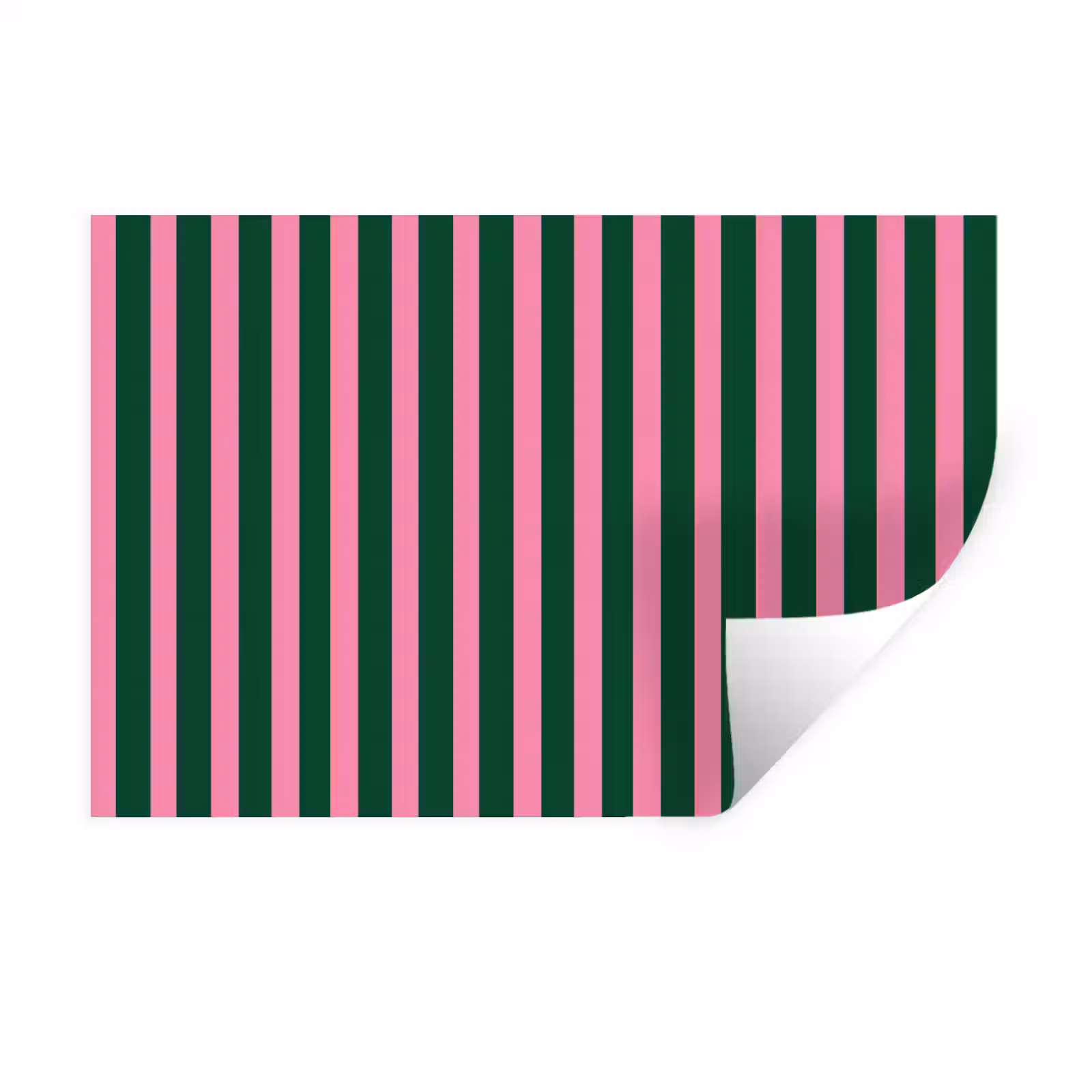Muursticker - Verticale strepen - Groen - Roze — 1