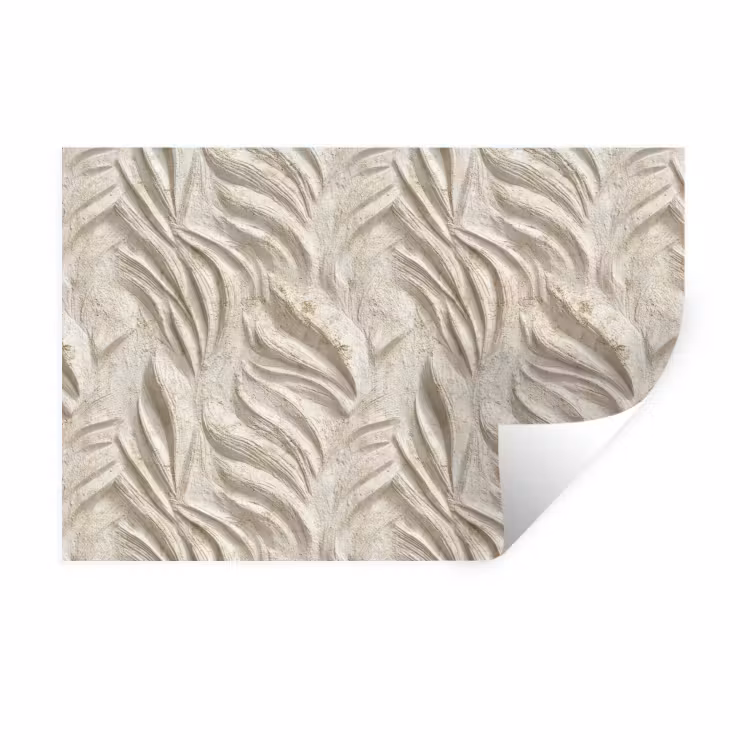 Muursticker - Textuur - Reliëf - Beige — 1