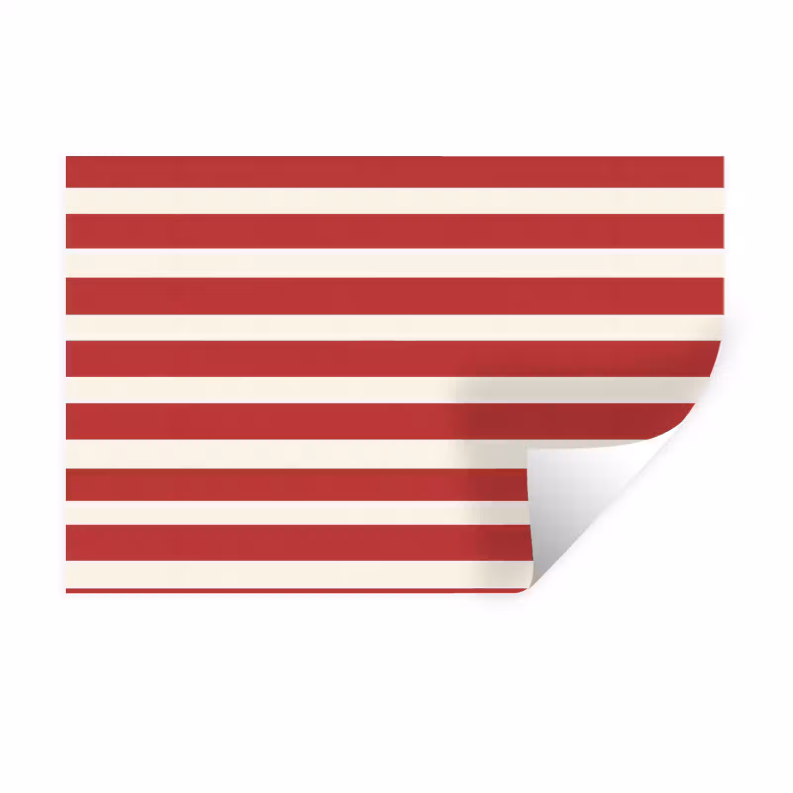Muursticker - Strepen - Patroon - Rood — 1