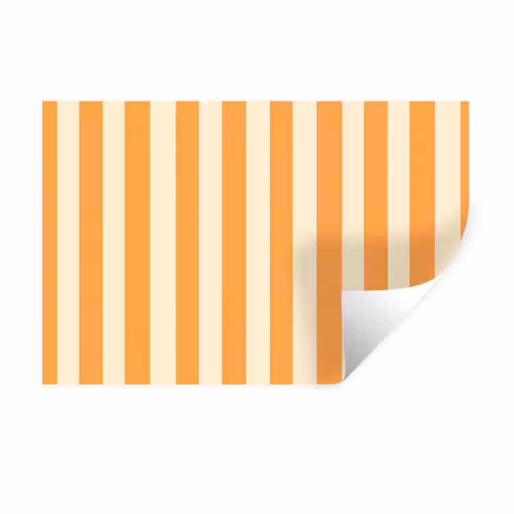 Muursticker - Strepen - Patroon - Oranje — 1