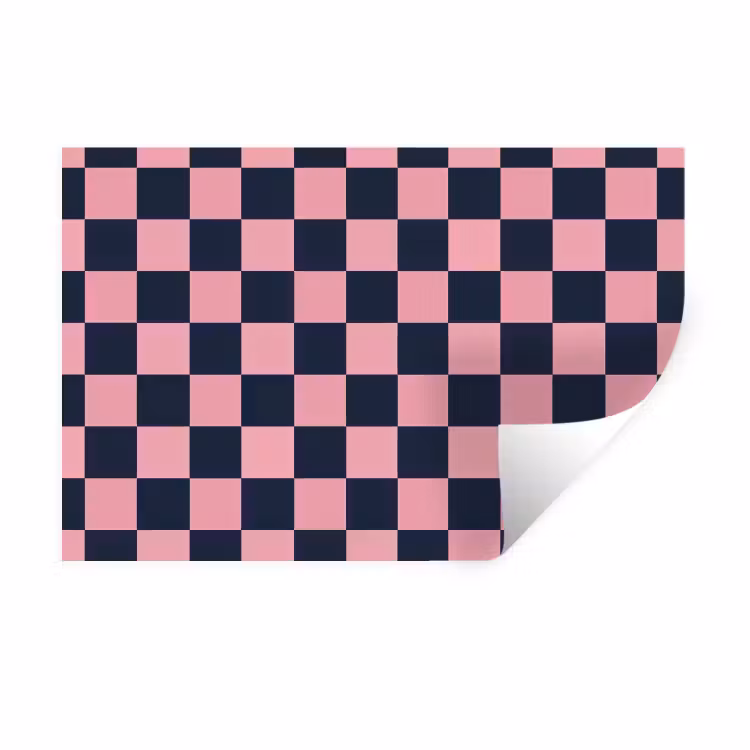 Muursticker - Traditioneel - Patroon - Blauw - Roze — 1