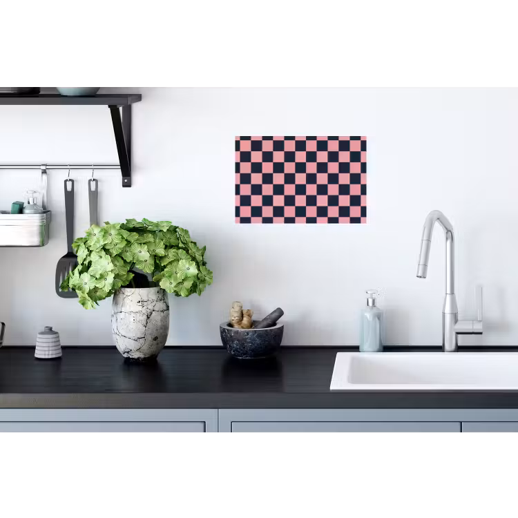 Muursticker - Traditioneel - Patroon - Blauw - Roze — 2