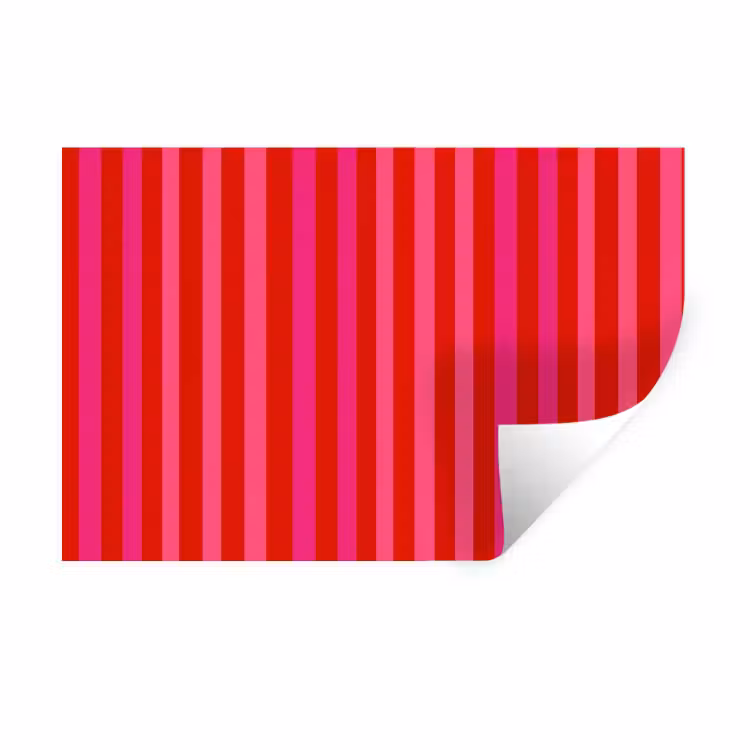 Muursticker - Verticaal - Strepen - Roze — 1