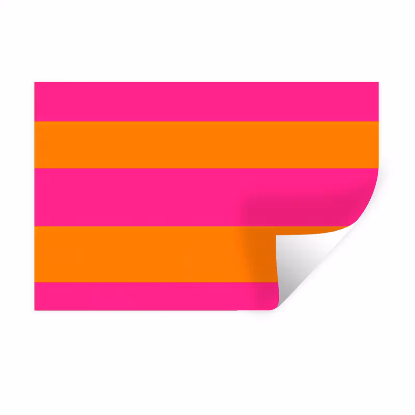Muursticker - Strepen - Horizontaal - Roze — 1
