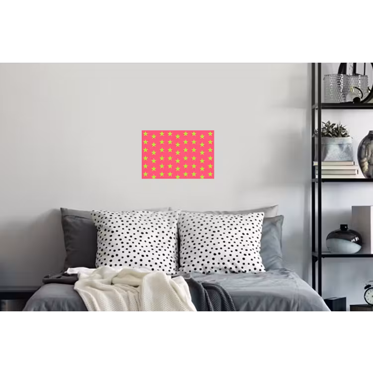 Muursticker - Sterren - Patroon - Roze — 5