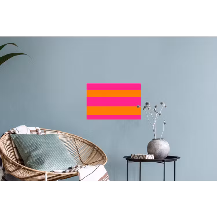 Muursticker - Strepen - Horizontaal - Roze — 4