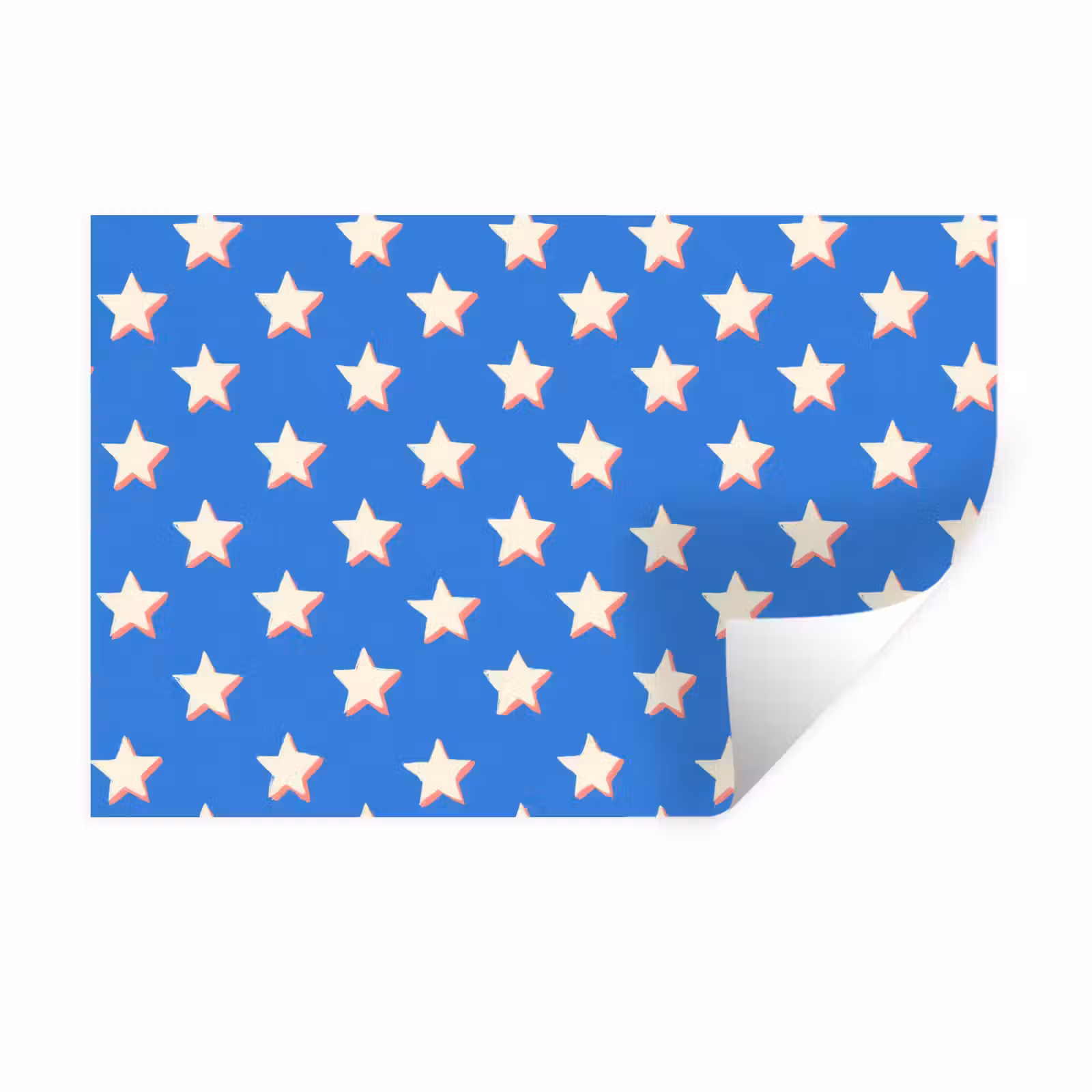 Muursticker - Sterren - Patroon - Blauw — 1