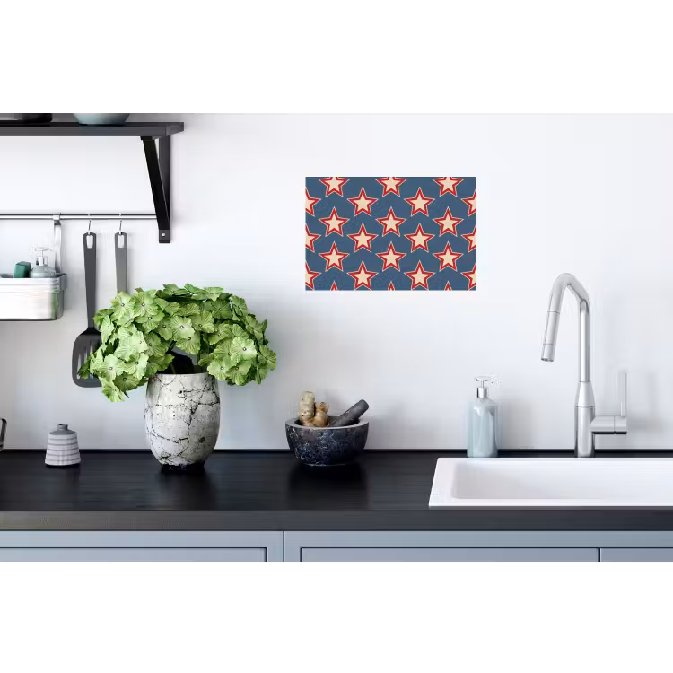 Muursticker - Ster - Klassiek - Blauw — 2