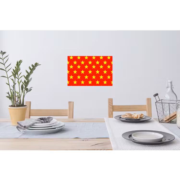 Muursticker - Ster - Patroon - Geel — 3