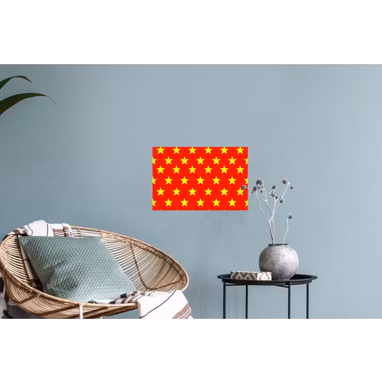 Muursticker - Ster - Patroon - Geel — 4