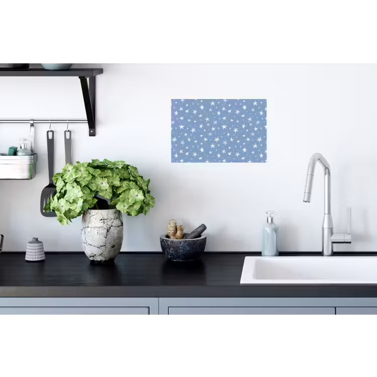 Muursticker - Sterretjes - Patroon - Blauw — 2