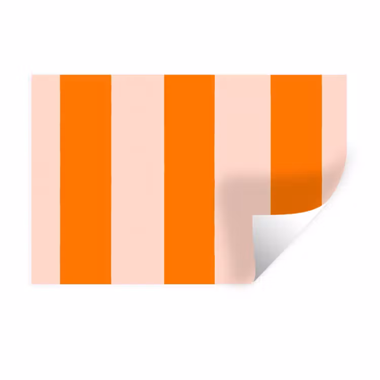 Muursticker - Strepen - Modern - Oranje — 1