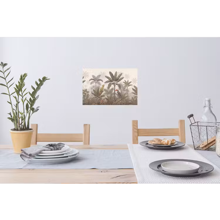 Muursticker - Vogel - Jungle - Tropisch - Illustratie - Groen — 3