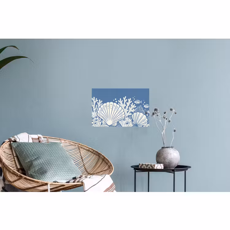 Muursticker - Zeeleven - Koraal - Schelp - Vis - Illustratie - Onderwater — 4