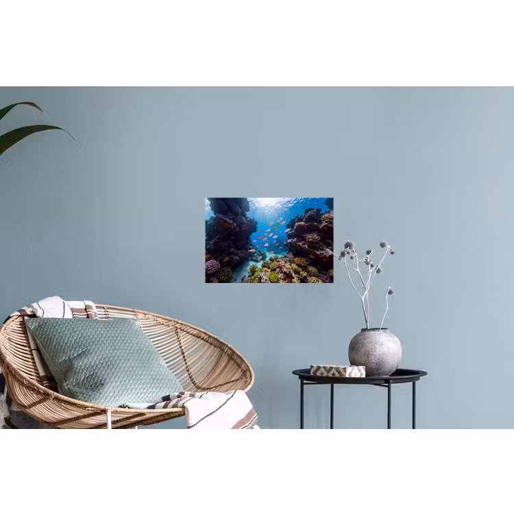 Muursticker - Vis - Koraalrif - Onderwater - Levendig - Blauw — 4