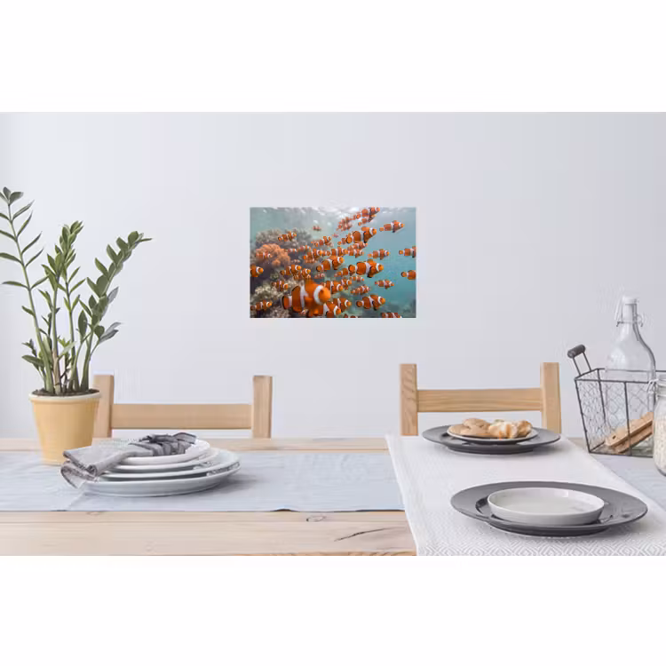 Muursticker - Vis - School - Onderwater - Dieren - Oranje — 3
