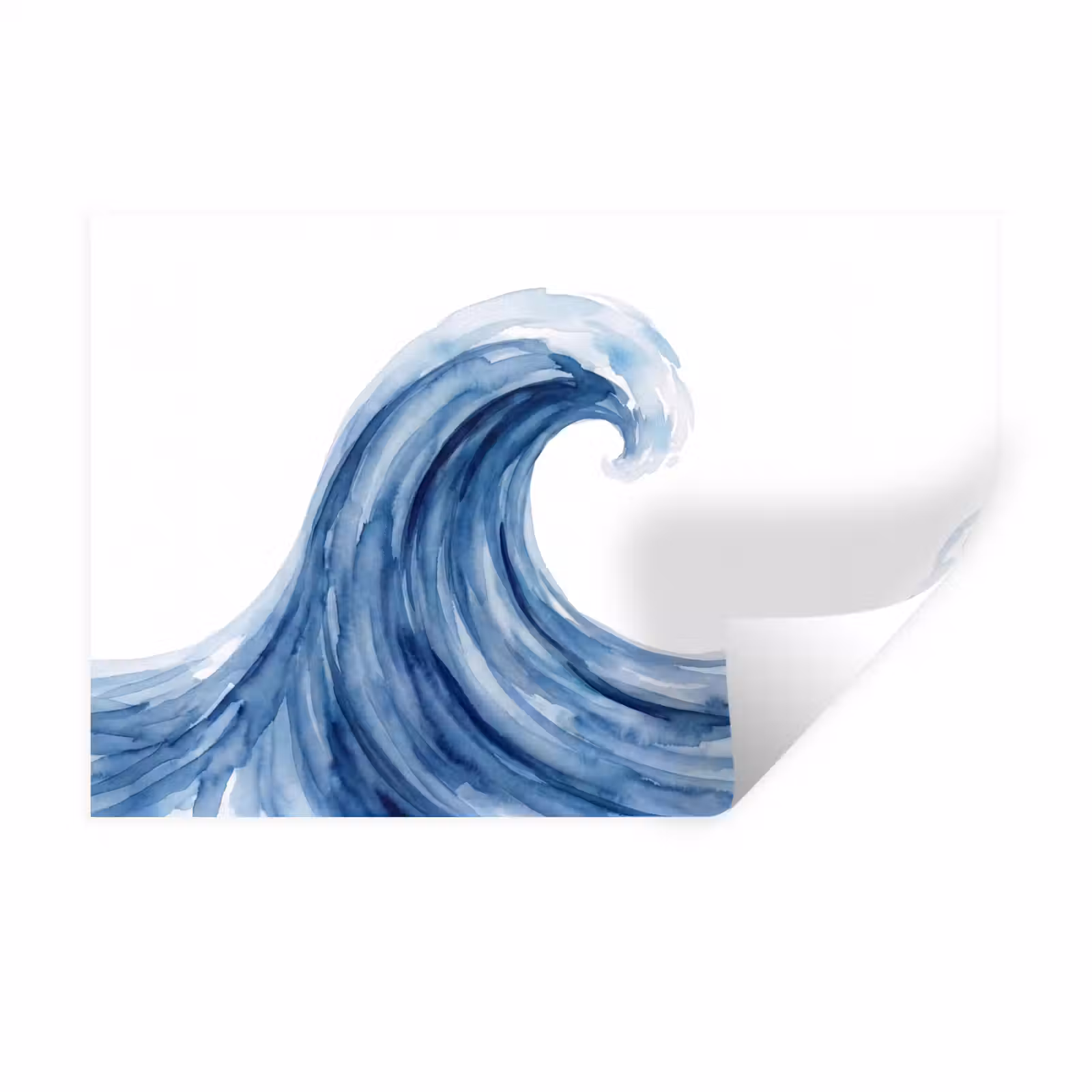 Muursticker - Water - Beweging - Natuur - Modern - Blauw — 1