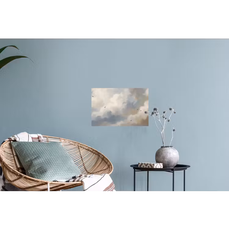 Muursticker - Vogel - Wolken - Natuur - Modern - Grijs — 4