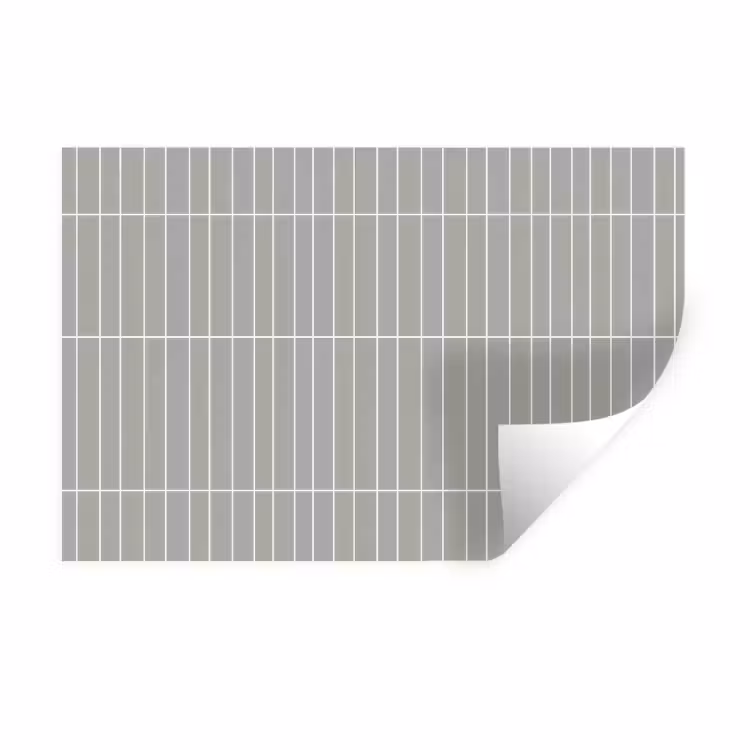 Muursticker - Wandtegel - Verticaal - Lichtgrijs — 1