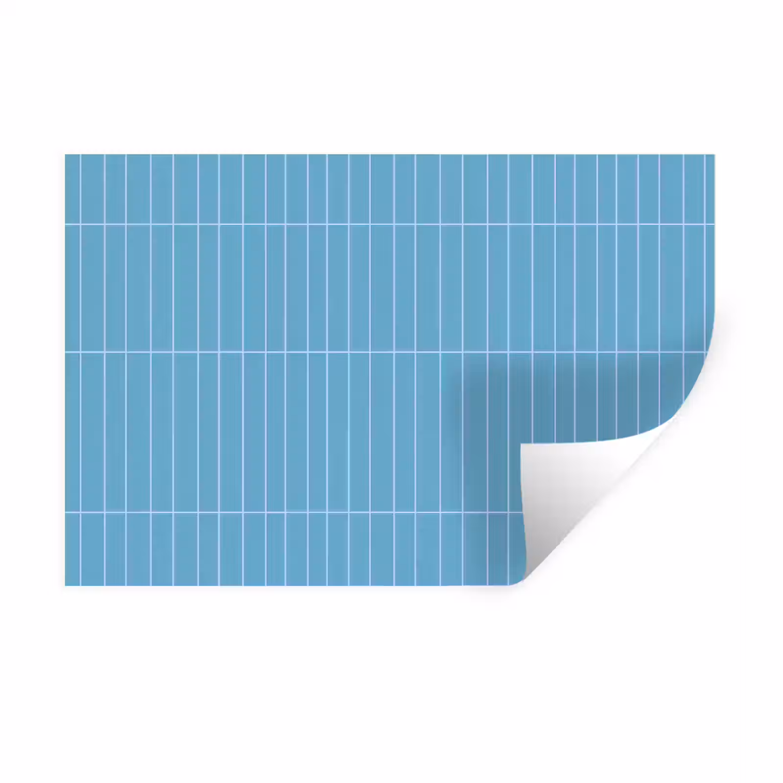 Muursticker - Tegel - Langwerpig - Patroon - Blauw — 1
