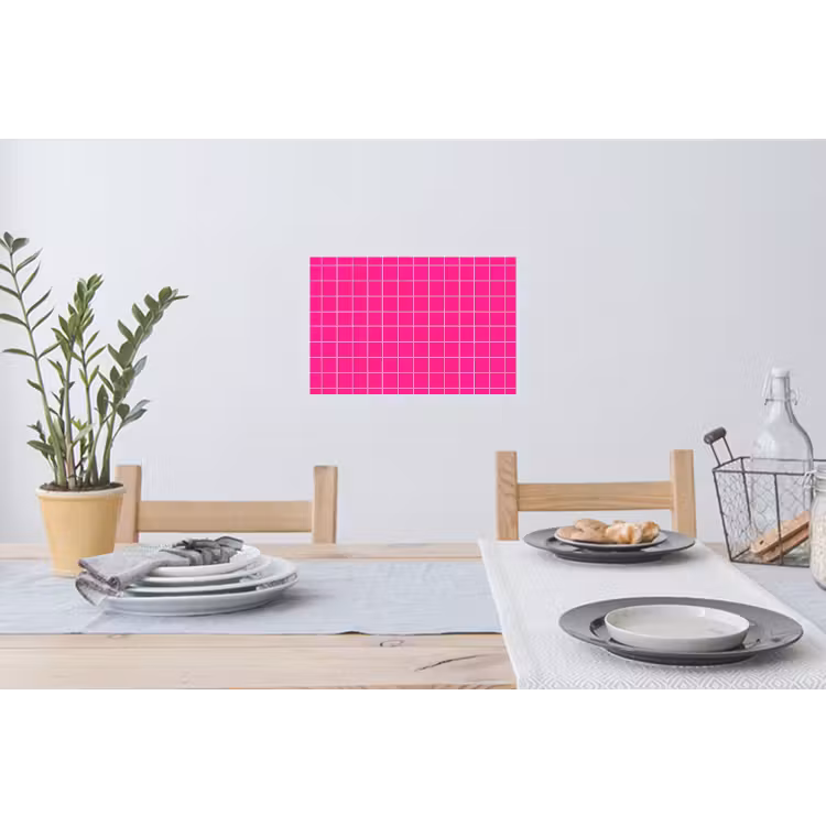 Muursticker - Tegels - Vierkant - Fuchsia — 3