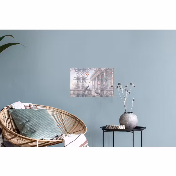 Muursticker - Vogel - Pauw - Architectuur - Klassiek - Groen — 4