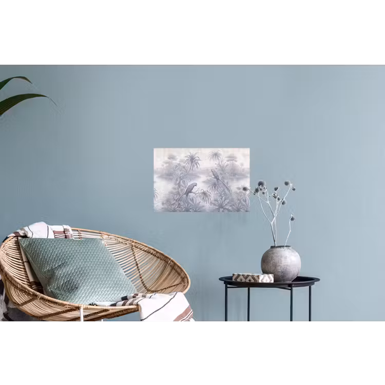 Muursticker - Vogel - Rivier - Tropisch - Illustratie - Blauw — 4