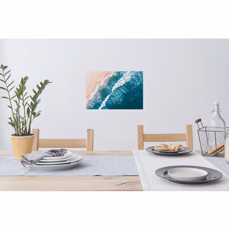 Muursticker - Zee - Strand - Golven - Natuur - Blauw — 3