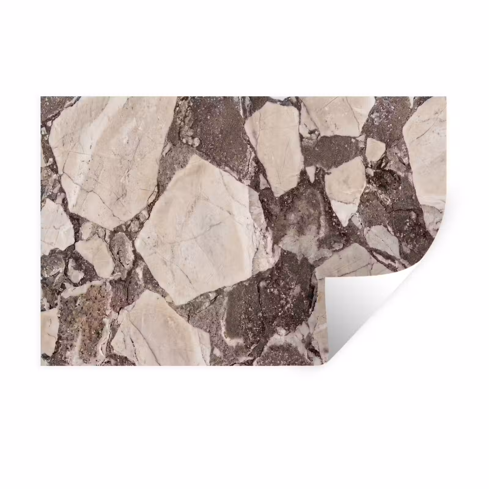 Muursticker - Textuur - Marmer - Abstract - Beige - Bruin — 1