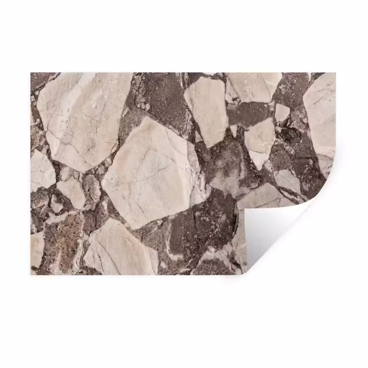 Muursticker - Textuur - Marmer - Abstract - Beige - Bruin — 1