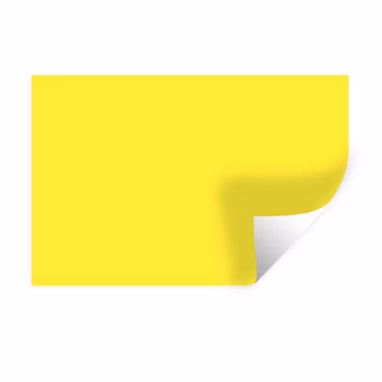 Muursticker - Soft - Custard - Geel — 1