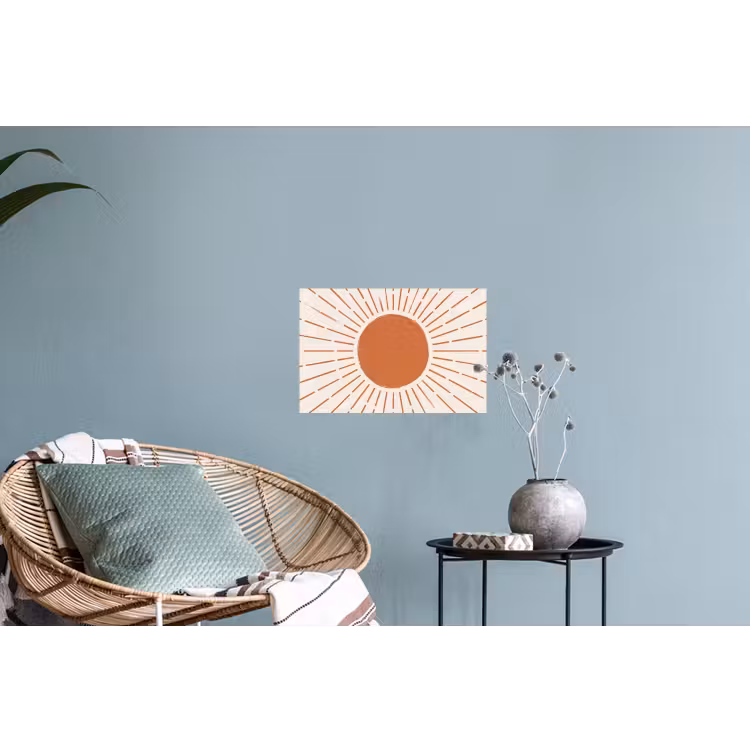 Muursticker - Zon - Stralen - Abstract - Terracotta - Modern — 4