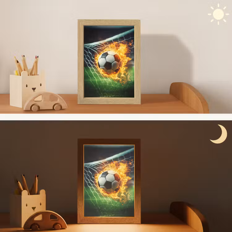 Nachtlampje - Voetbal - Goal - Doelnet - Vuur — 7