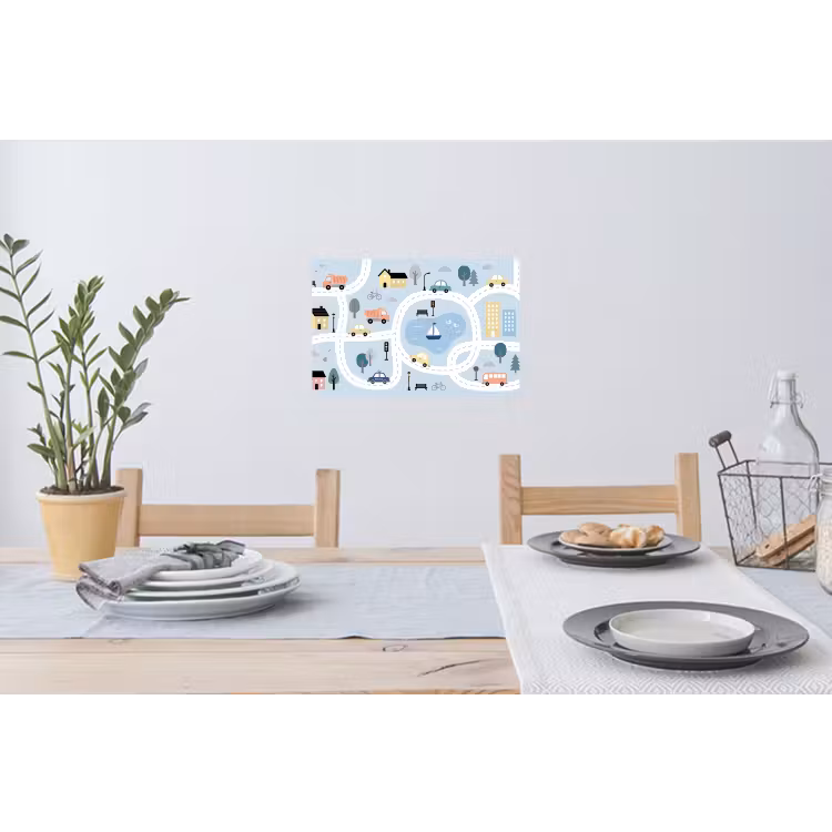 Muursticker - Stad - Wegen - Auto's — 3