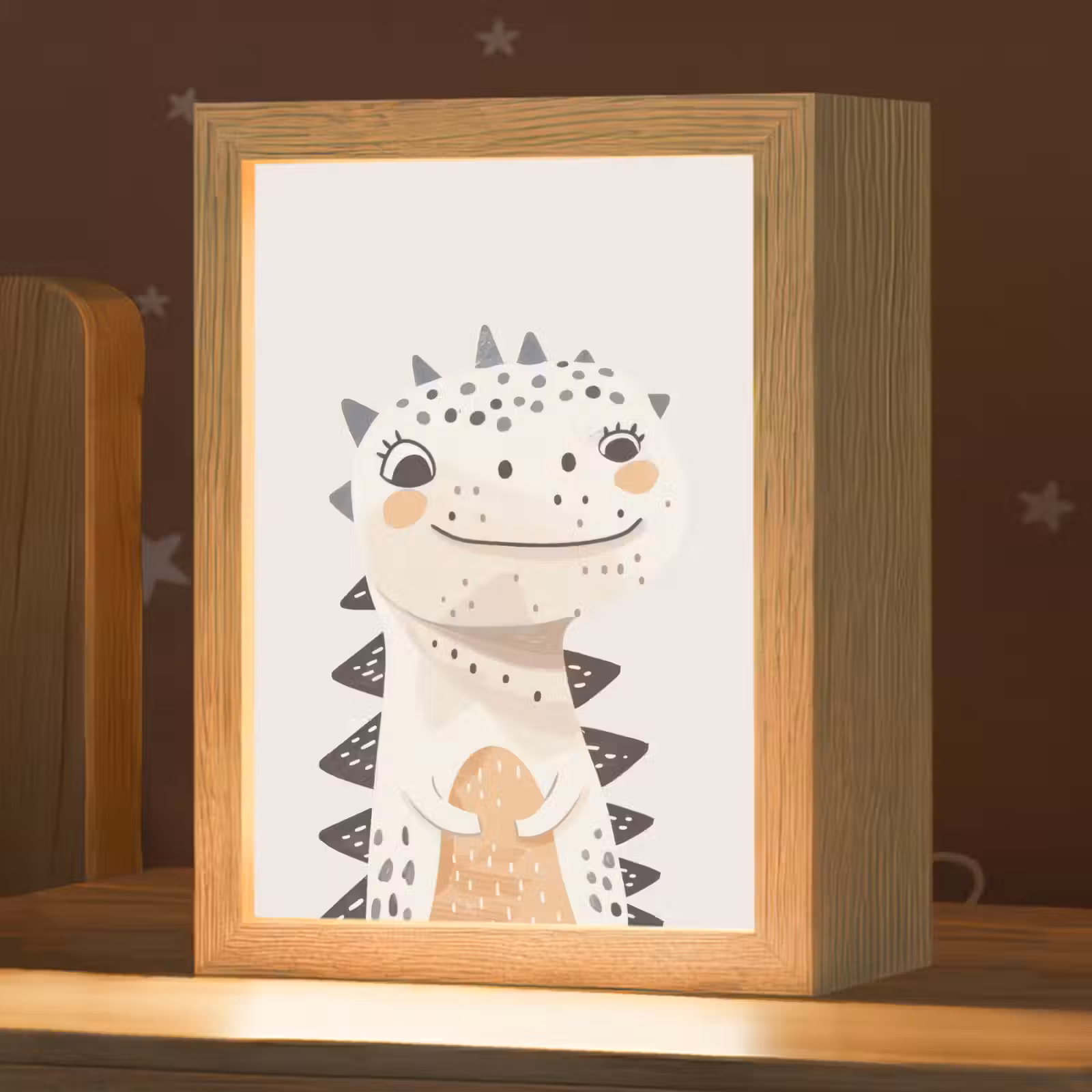 Nachtlampje - Dinosaurus - Pastel kleuren — 1