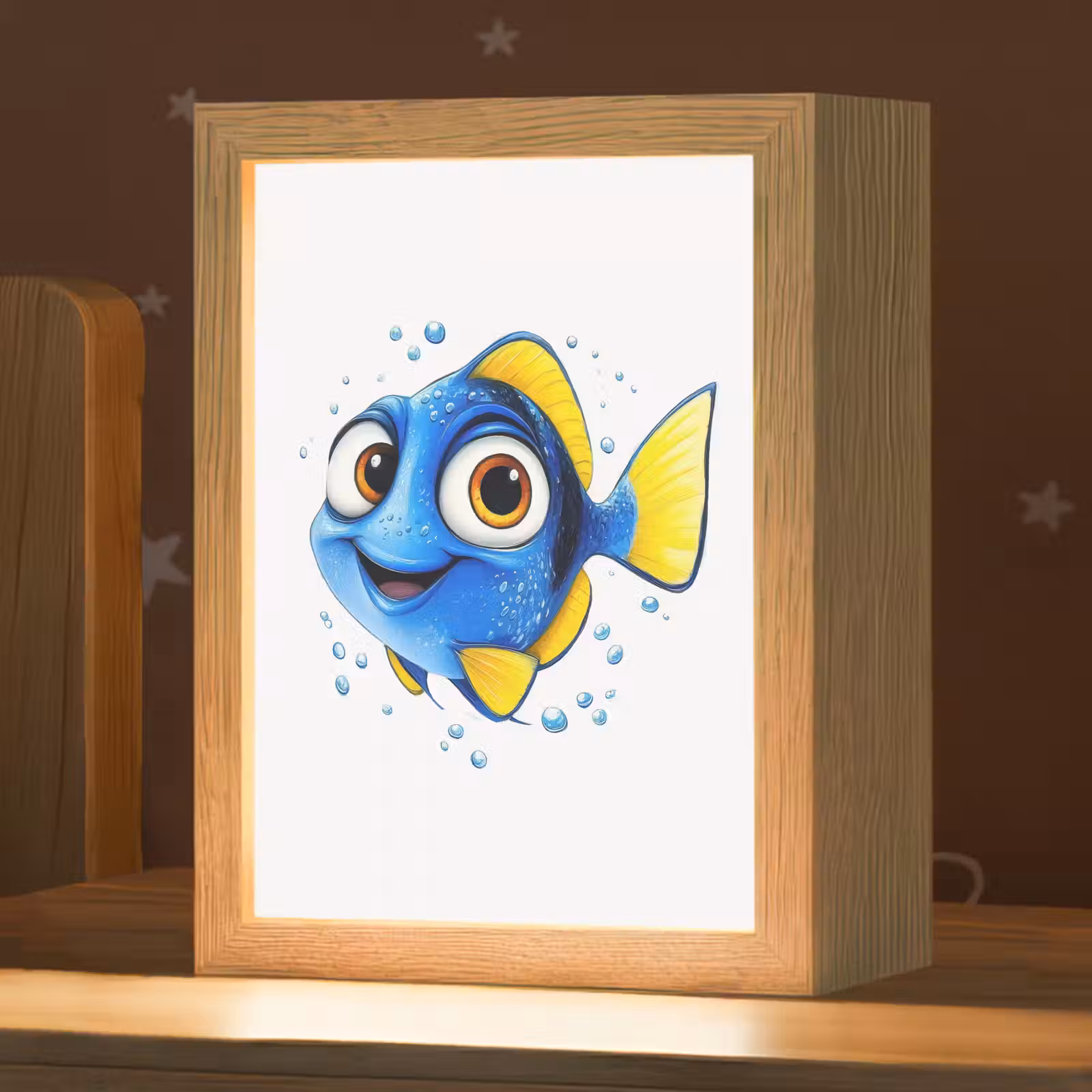 Nachtlampje - Doktersvis - Blauw - Vis - Spetters — 1