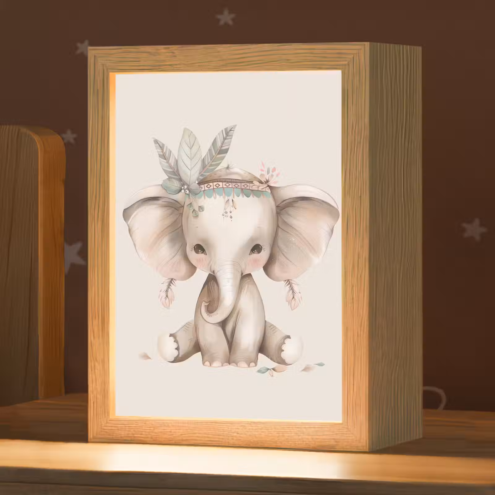 Nachtlampje - Olifant - Bohemian - Dieren - Boho — 1