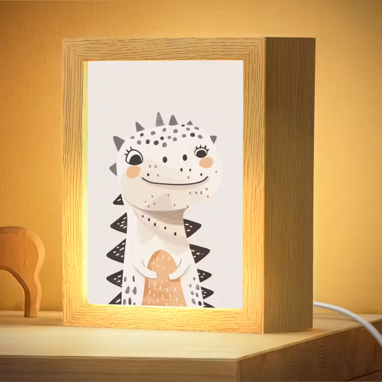 Nachtlampje - Dinosaurus - Pastel kleuren — 4